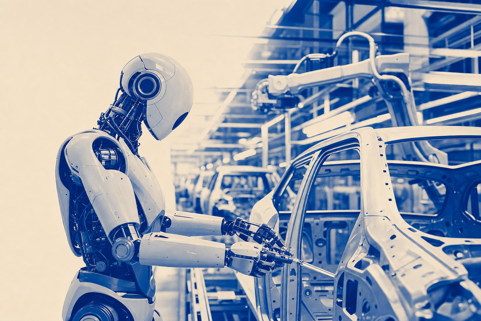 Humanoide Roboter erreichen die Fabrikhalle